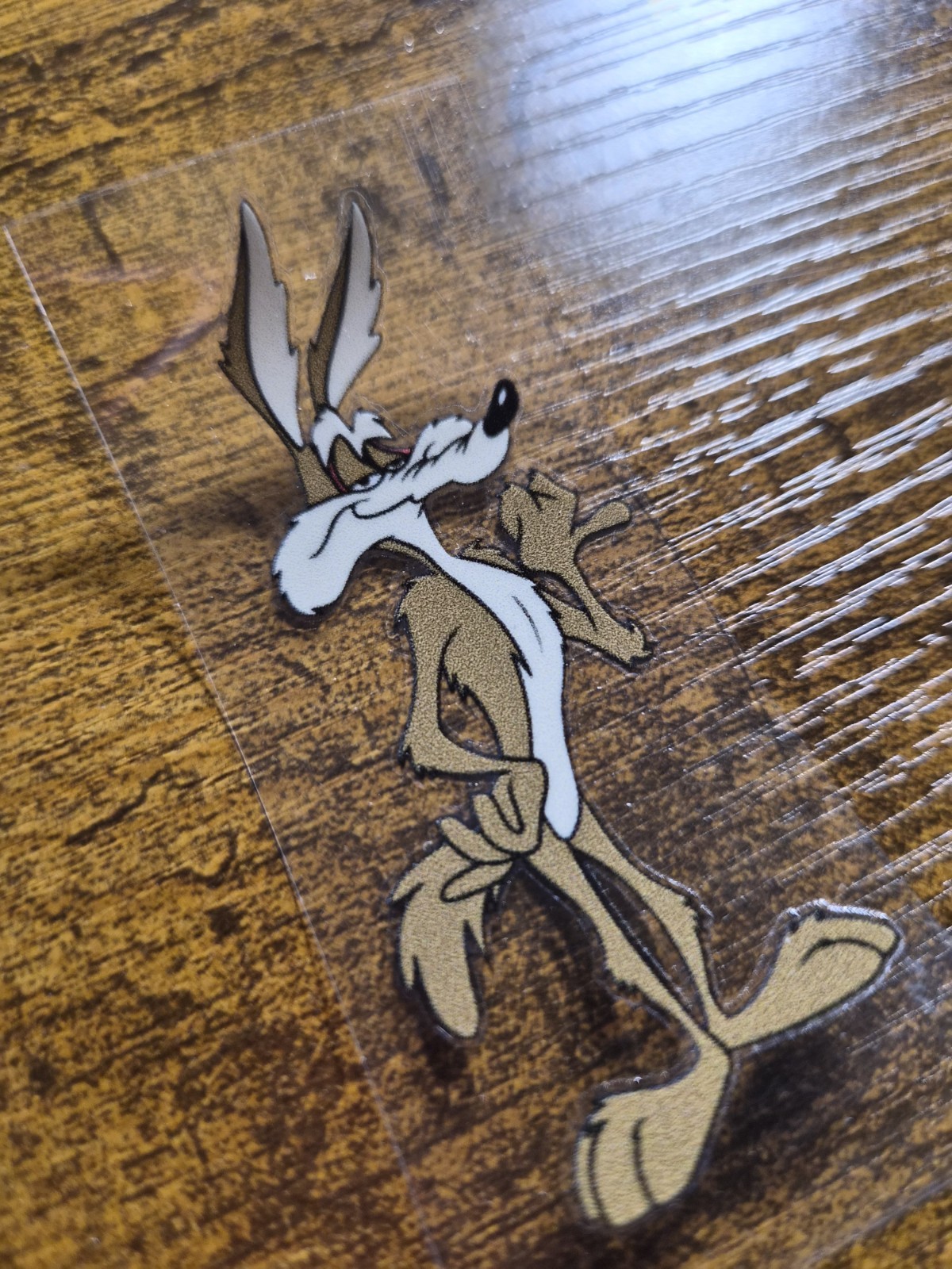 WILE E. COYOTE UV DTF Decal Sticker waterproof USA NOT VINYL