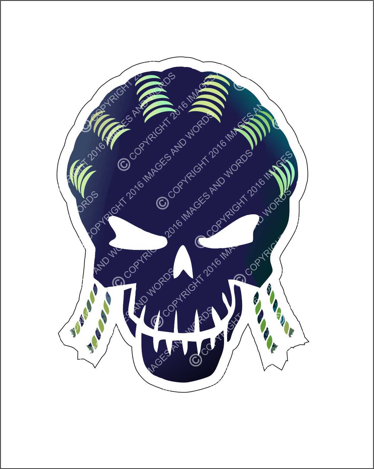 Suicide Squad Character vinyl decal sticker supervillain movie Joker Harley Gift