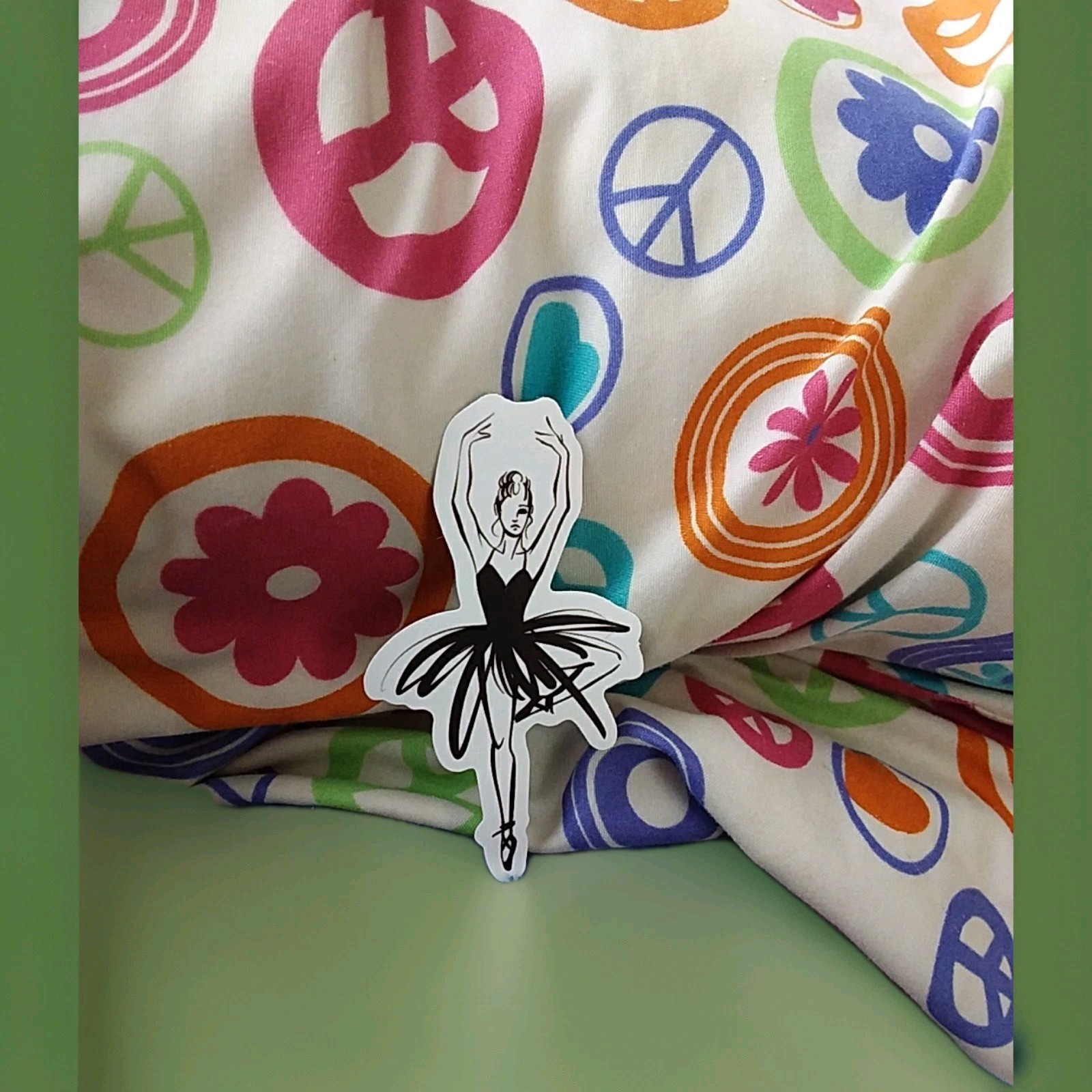Black Ballerina Sticker