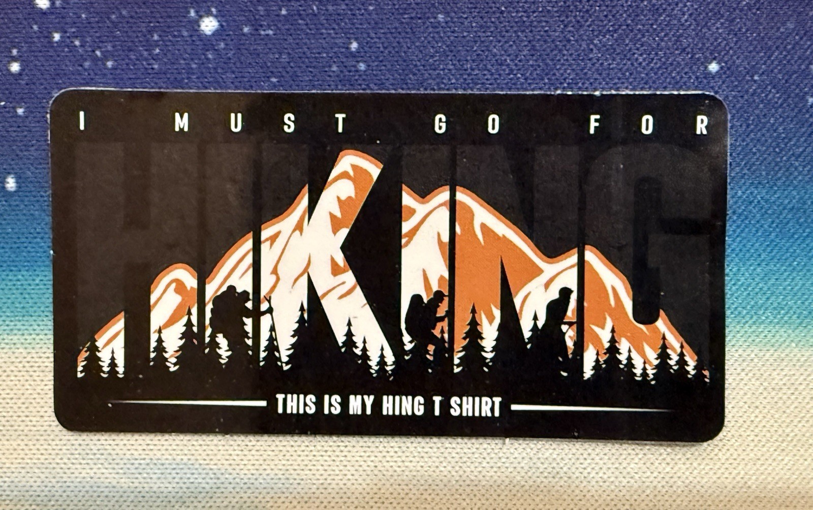 Outdoors Hiking Camping Adventure Nature Mountain Forest Trail Sticker Decal