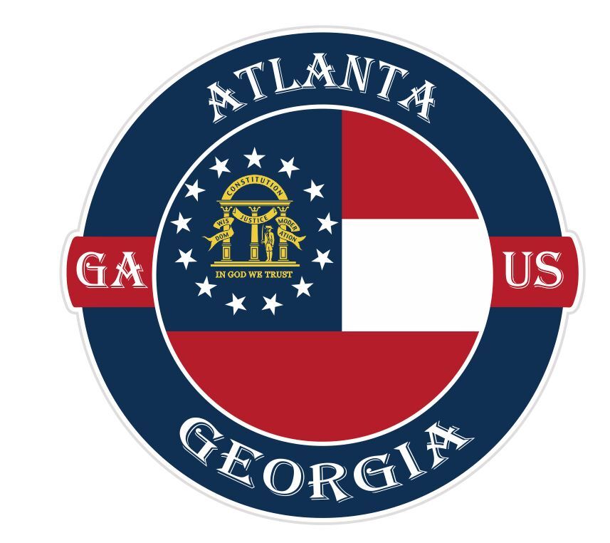 Atlanta Georgia Sticker Decal A602