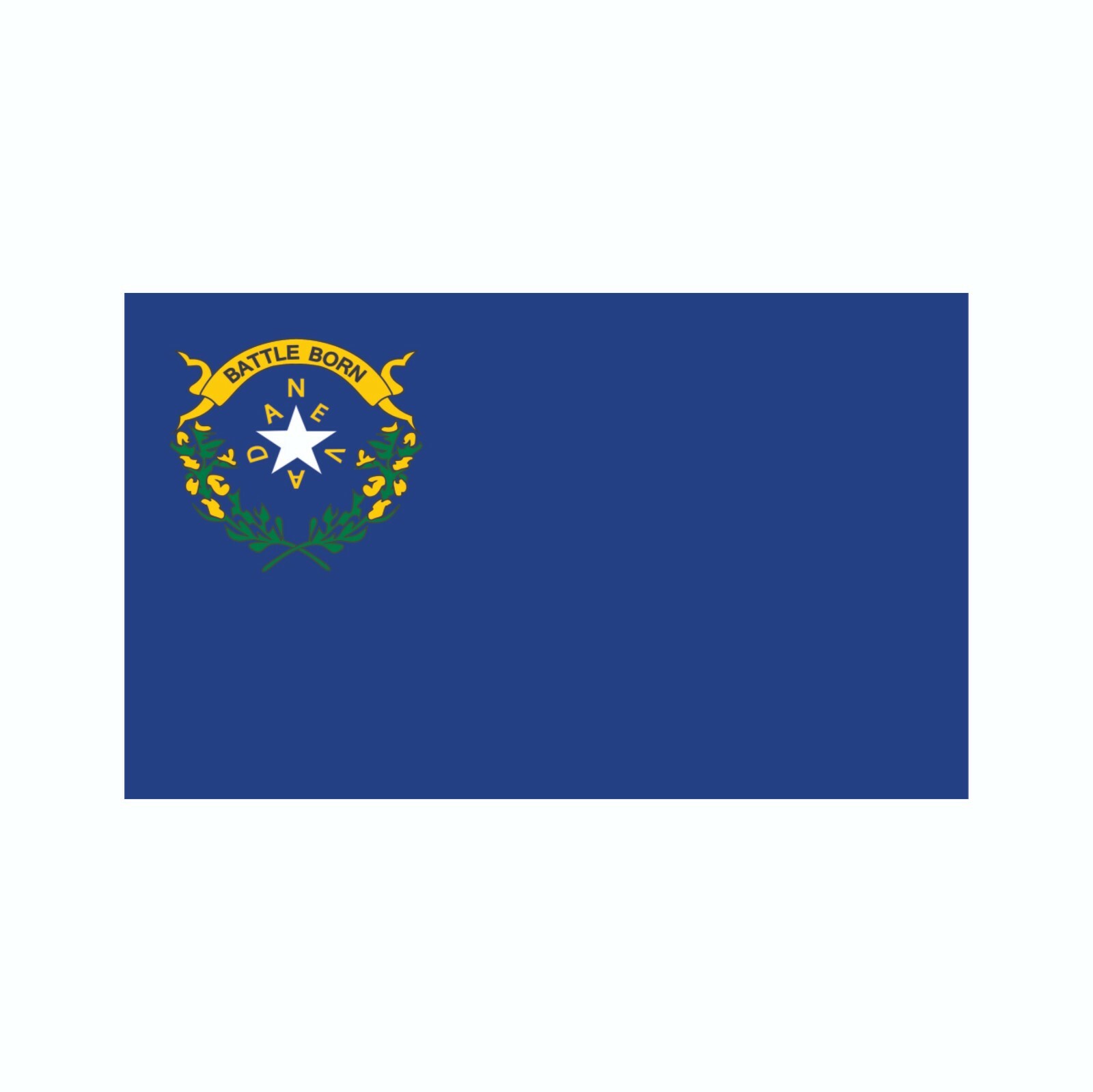 Nevada State Flag Sticker, Decal, Bumper Sticker Vacation Sticker 3" x 5"