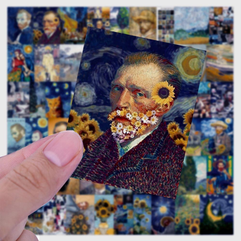 VAN GOGH MASHUP Stickers ~ ART ~ Vinyl Waterproof Laptop Guitar Skateboard Decal