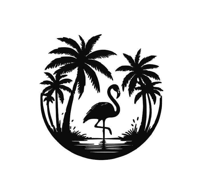 Flamingo Vinyl Decal Sticker -Multiple Colors & Sizes- FREE SHIPPING