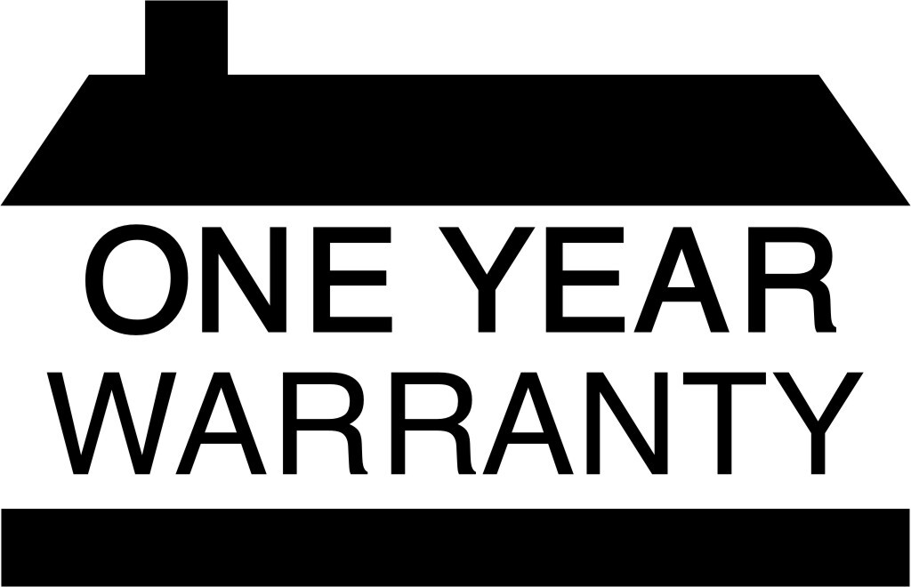 One Year Warranty Symbol 1 Color Window Wall Vinyl Decal Sticker