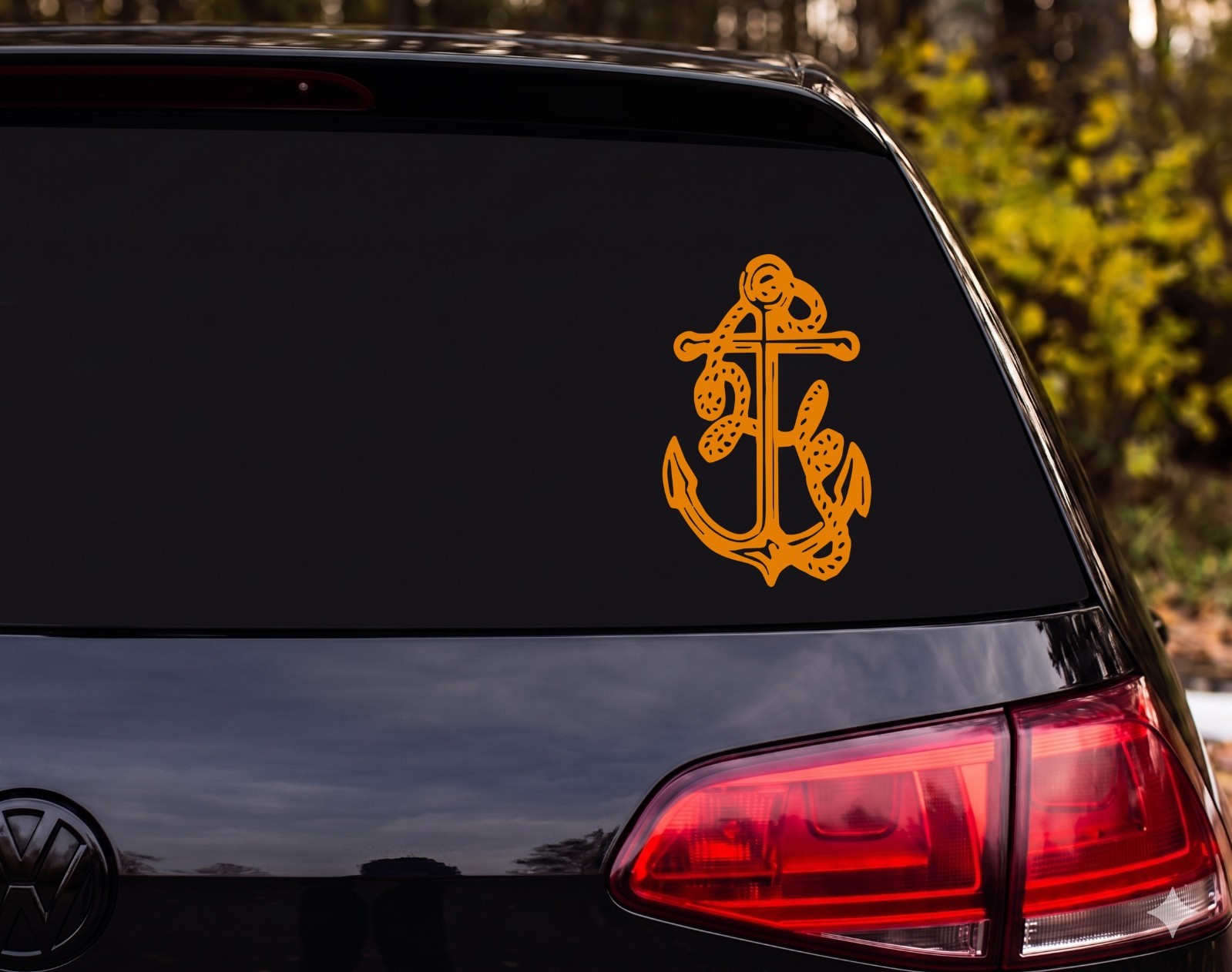 Anchor With Rope Outdoor Vinyl Decal Sticker Car Tumbler | Sailor Gift