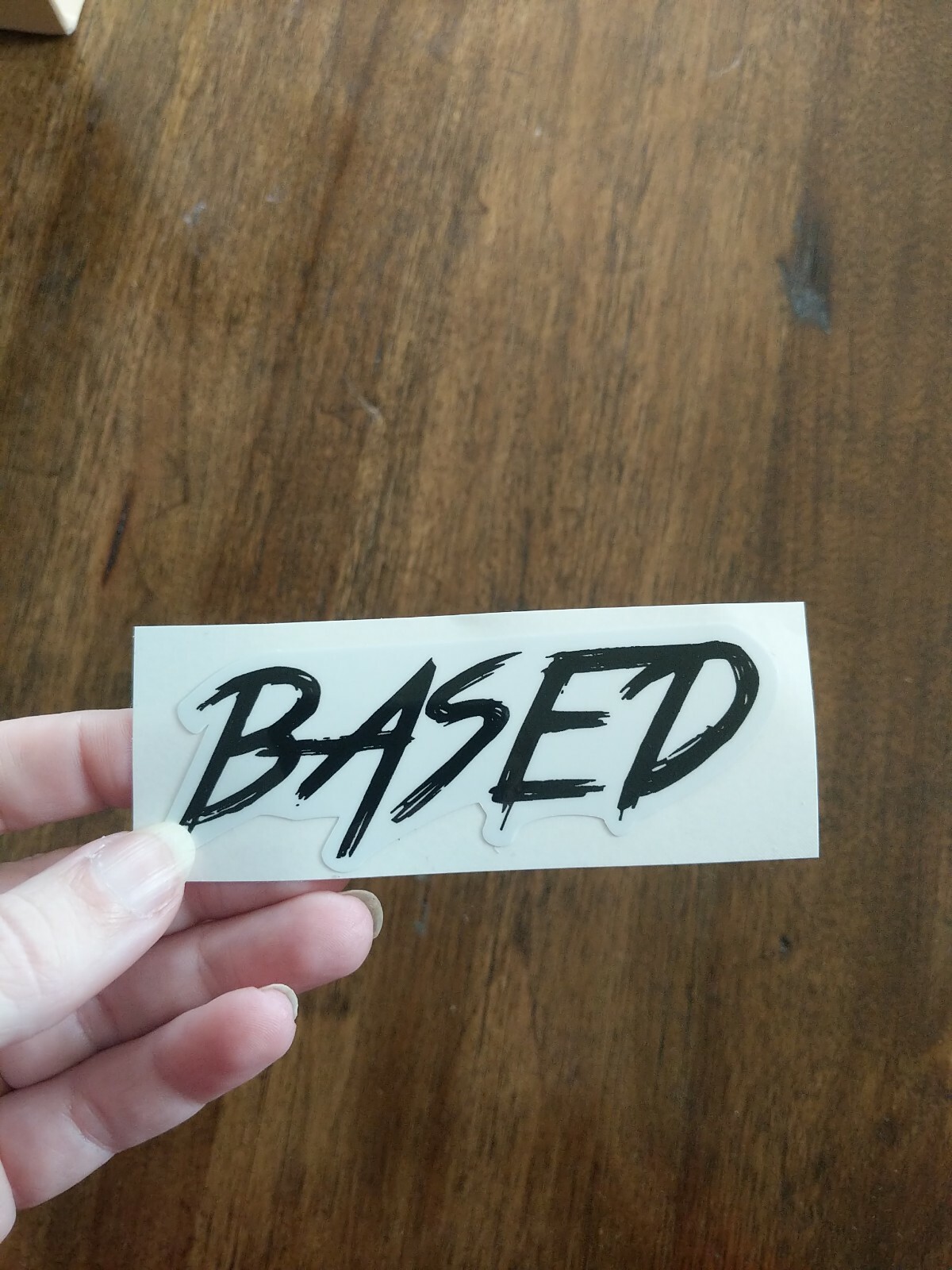Small Based Decal 4×1.5" Printed Vinyl Sticker Choose From 4 Color Combinations!