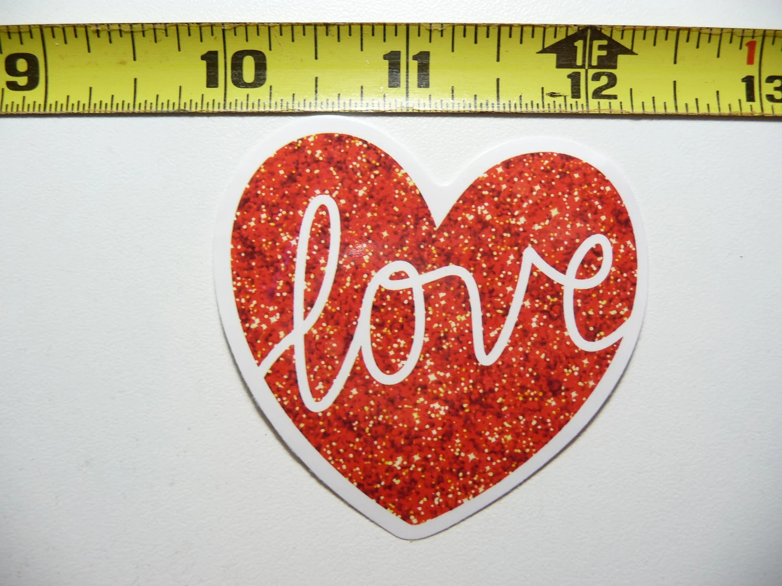 SPARKLE LOOK HEART LOVE SMALL STICKER DECAL FAMILY MOM DAD SON DAUGHTER
