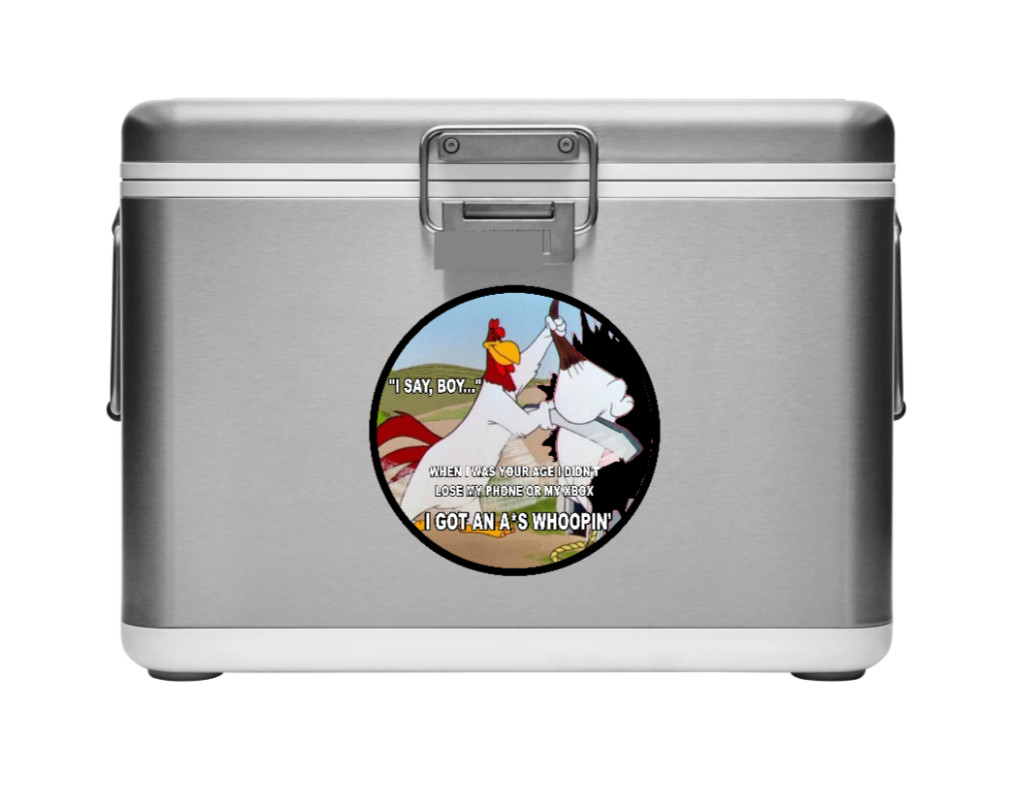 Cartoons – Foghorn Leghorn (Whoopin) 4" Vinyl Decal Handmade Auto Laptop Cooler