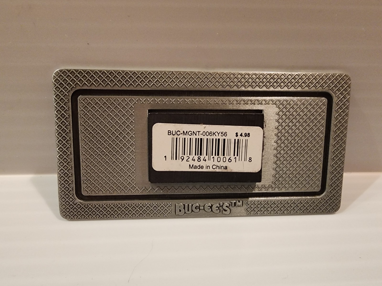 Buc-ee's Beaver Embossed Pewter Magnet Smiths Grove, Kentucky Store