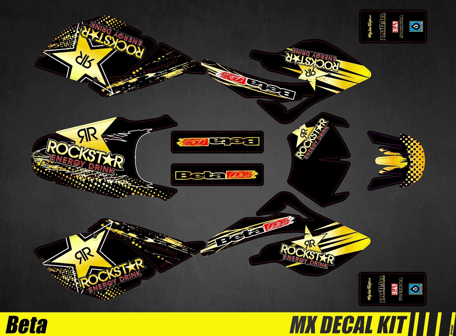 MX Decal Kit For Beta RR 50 – ROCKSTAR
