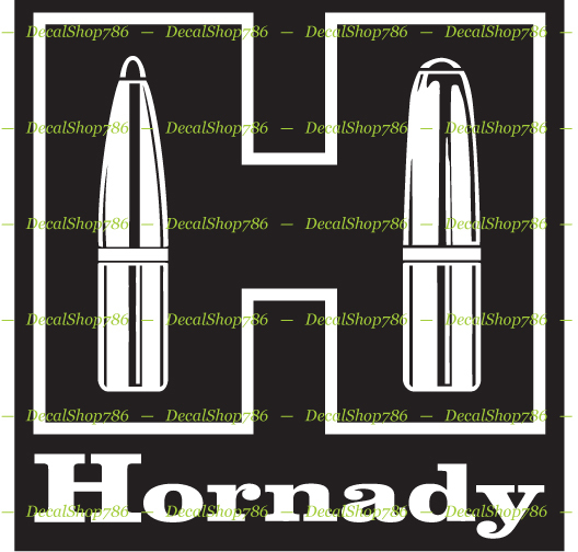 Hornady Ammunition III – Hunting & Shooting – Vinyl Die-Cut Peel N' Stick Decals