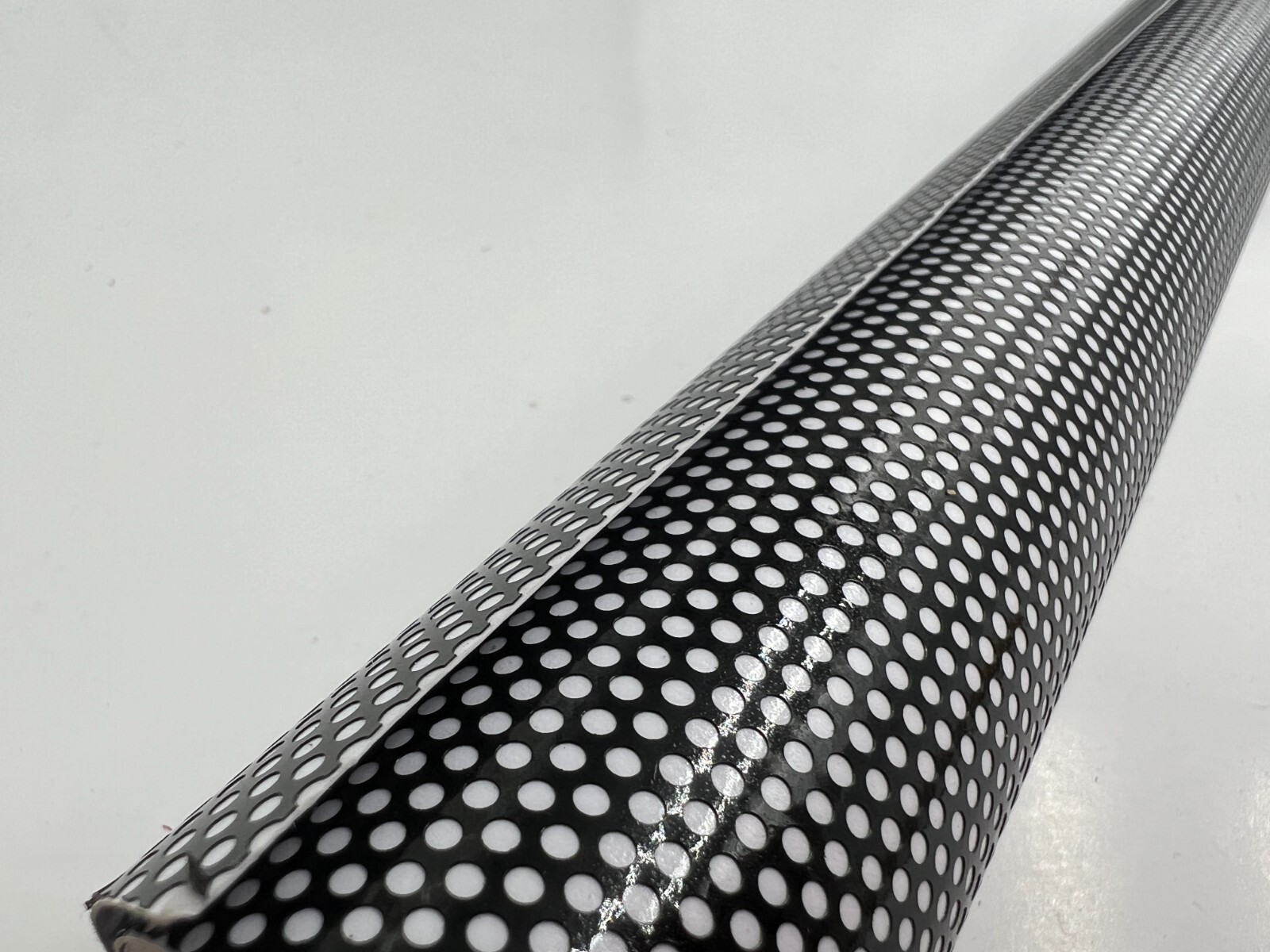 Sunice Self Adhesive Black Dotted Perforated Home Mesh Vinyl Film 17.7"x78.7"