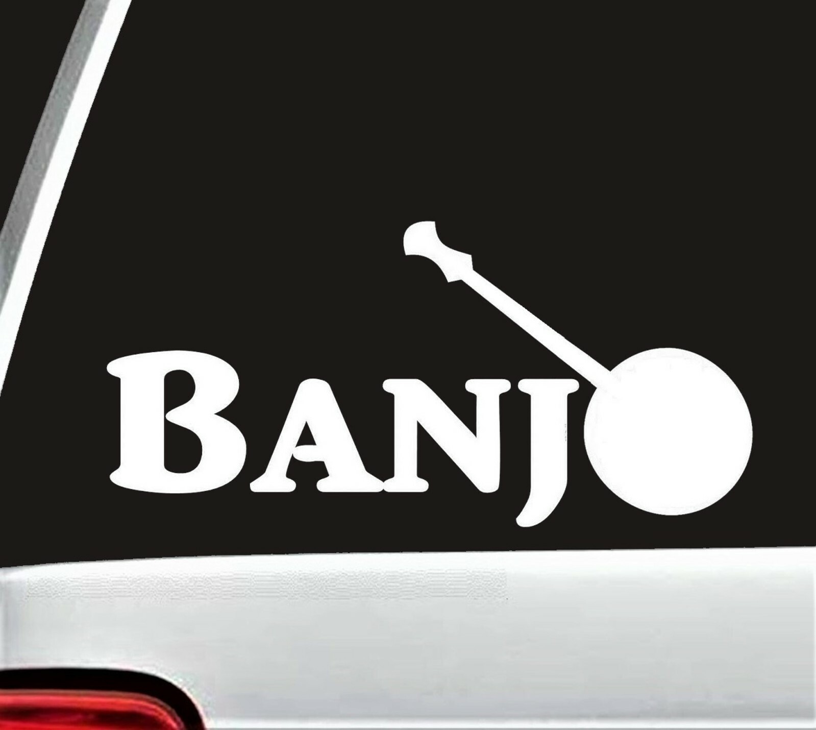 Banjo Bluegrass Decal Sticker for Car Window Acoustic Folk Guitar Mandolin D1090