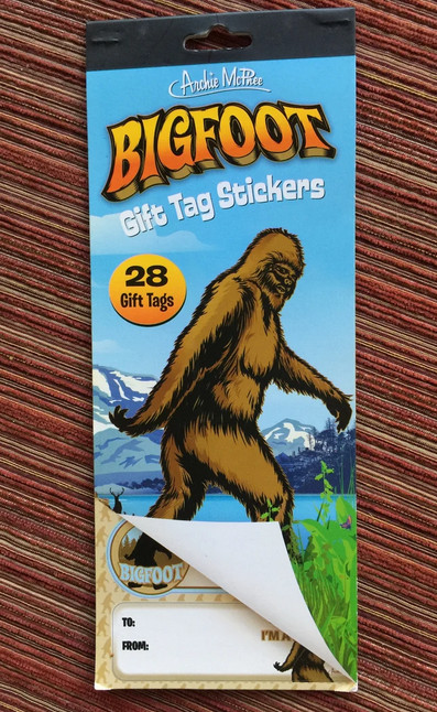 Bigfoot Gift Tag Sticker Collection Sasquatch Forest Humor Lot of 28 Tags