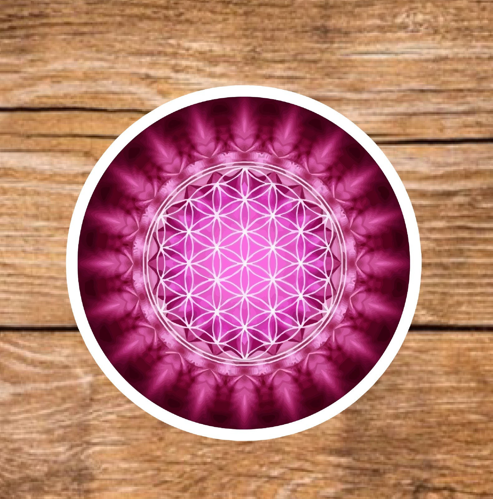 Meditation (8 Sticker Set) 3in, Waterproof, Glossy Finish Vinyl.
