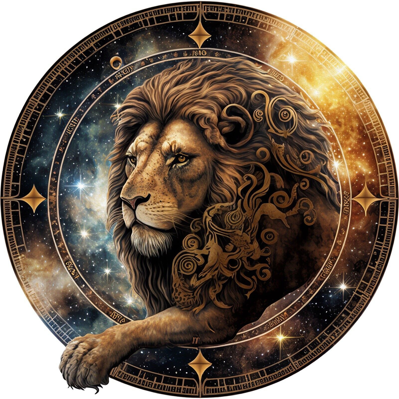 Lion Zodiac Sign Sticker