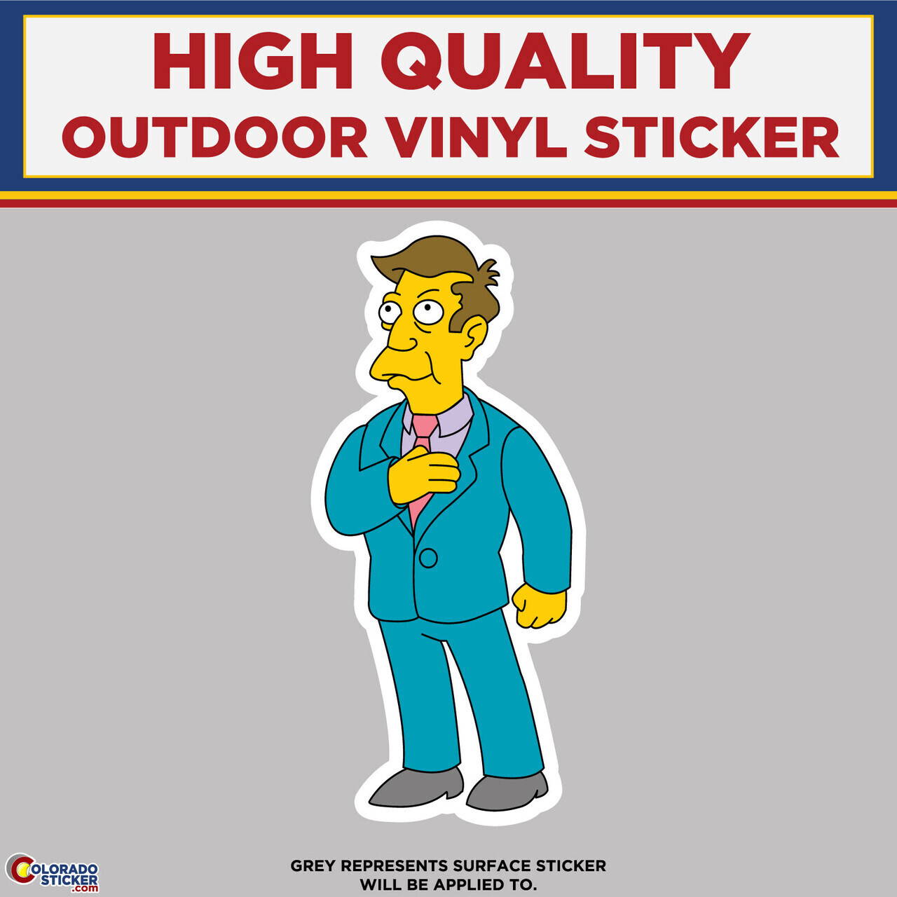 Principal Skinner from The Simpsons, High Quality Vinyl Stickers
