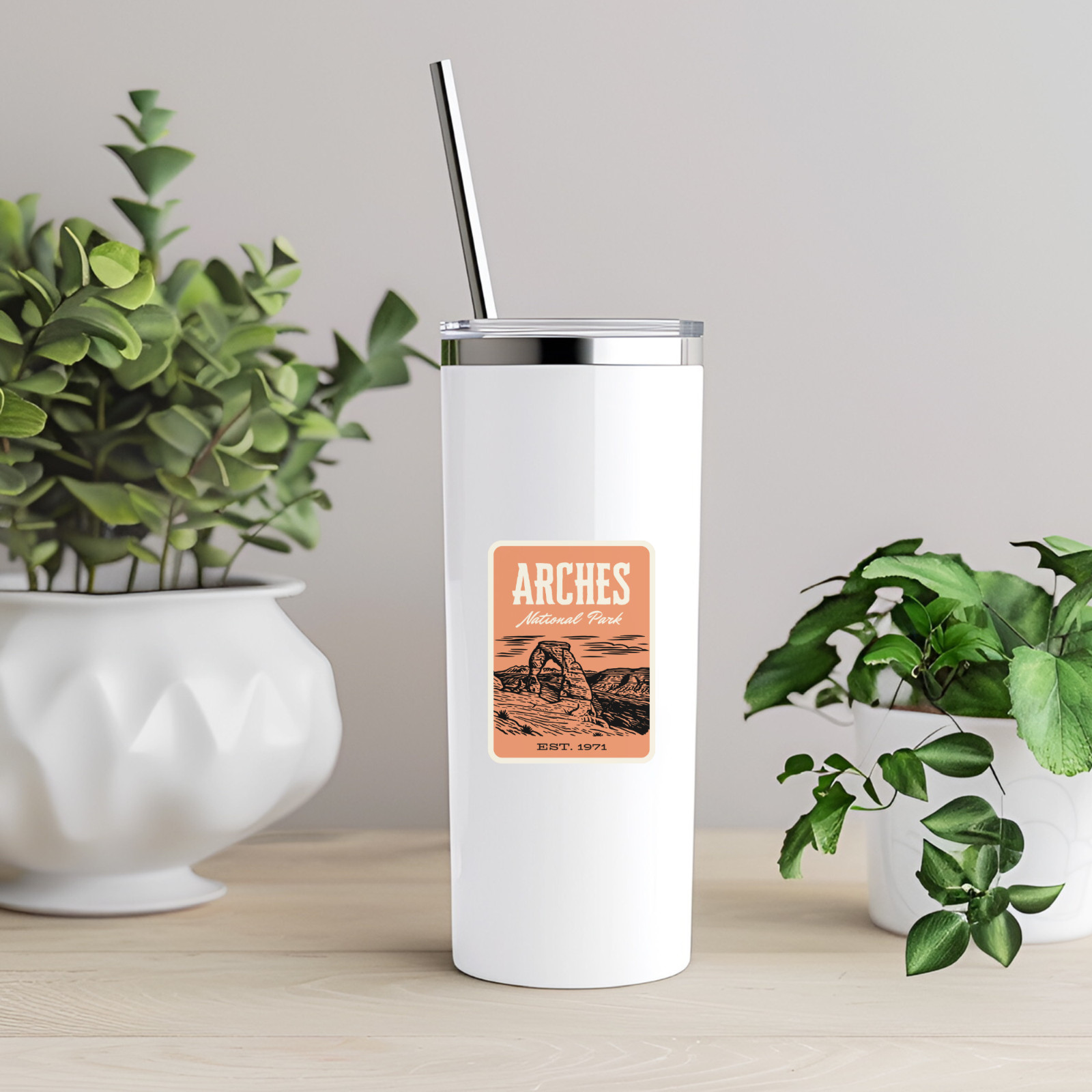 Arches National Park Sticker Utah – Retro 1960s Style Decal