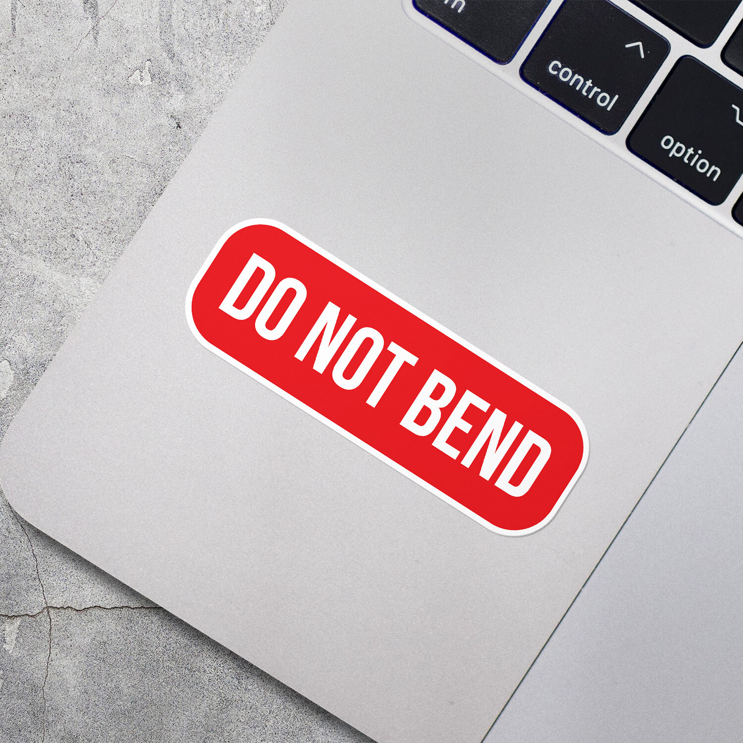 Do Not Bend Car Bumper Vinyl Sticker Decal