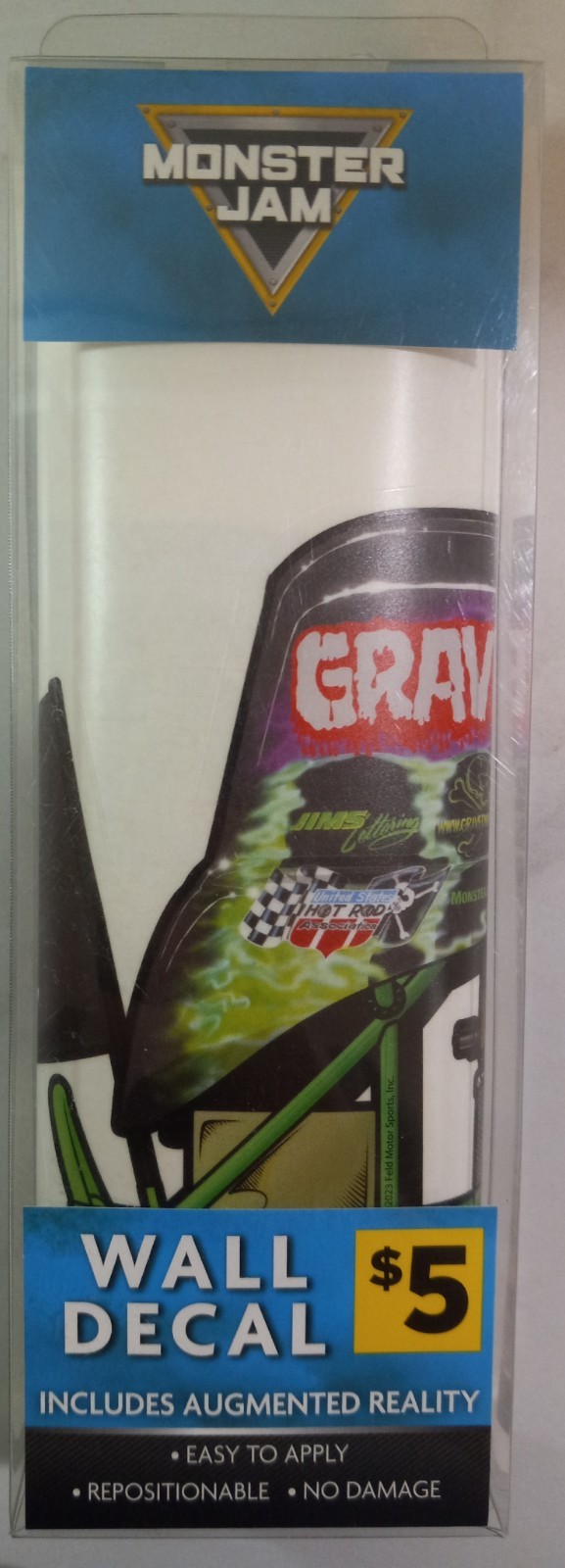 Monster Jam GRAVEDIGGER 20×10 Augmented Reality Wall Decal BRAND NEW