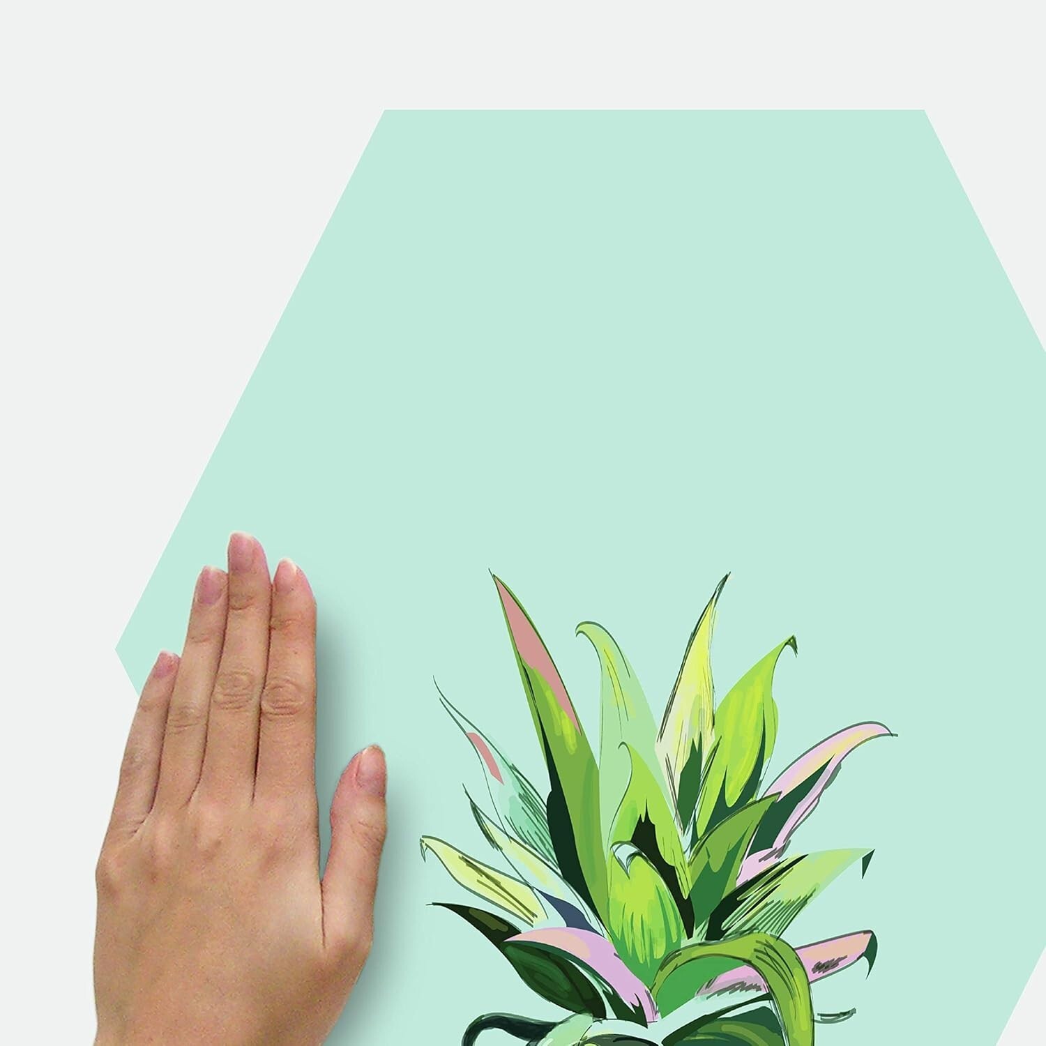 RoomMates Wall Decals Pineapple Crown 3-Pk Dry Erase Hexagon Peel And Stick