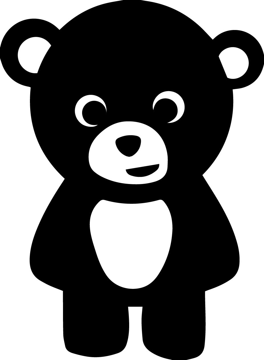 4 inch Cute Teddy Bear Decal Sticker Kid Baby Animal Decor Room Grizzly Wildlife