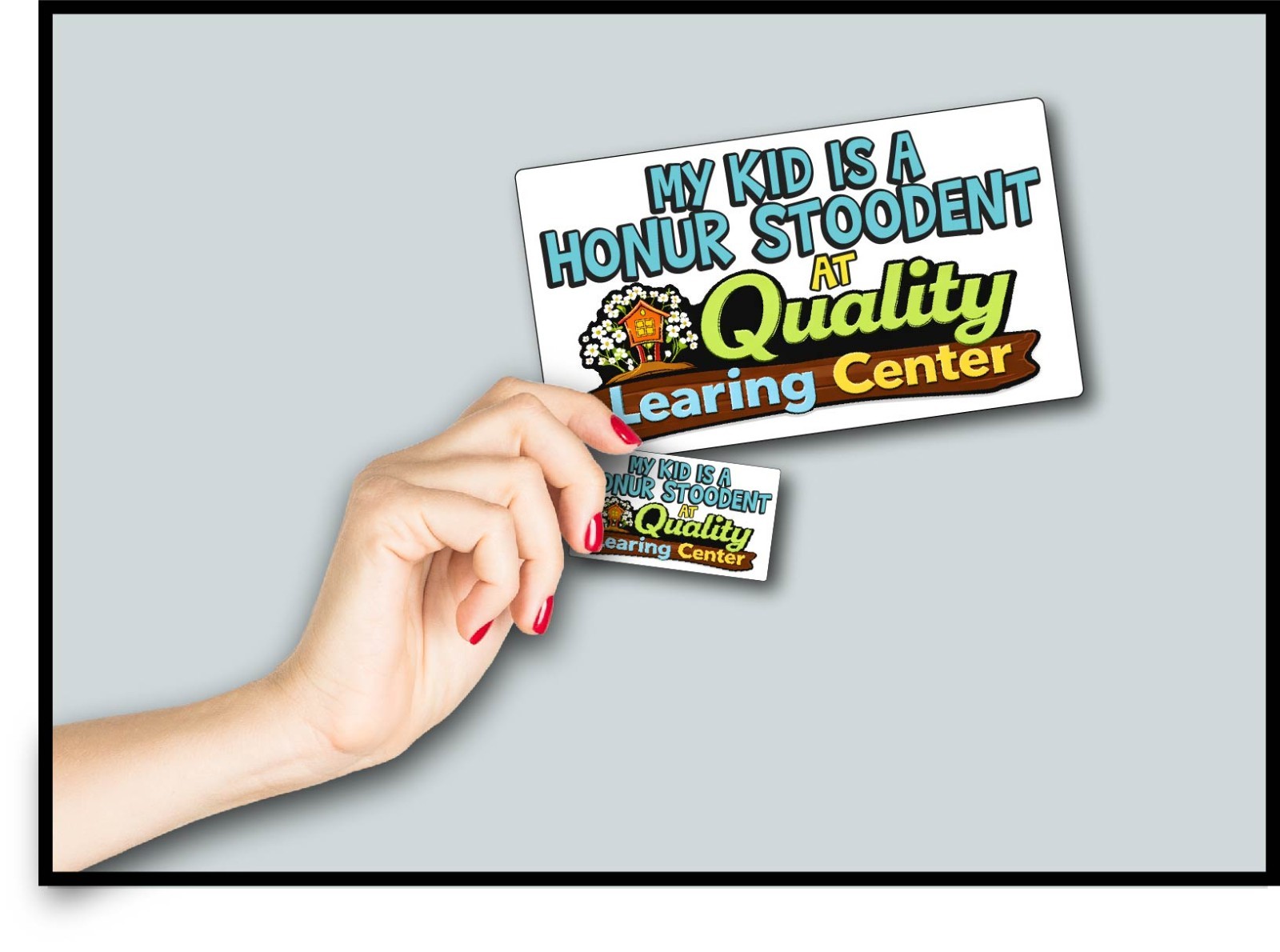 Quality Learning Honur Stoodent Decal Sticker Funny Political Humor