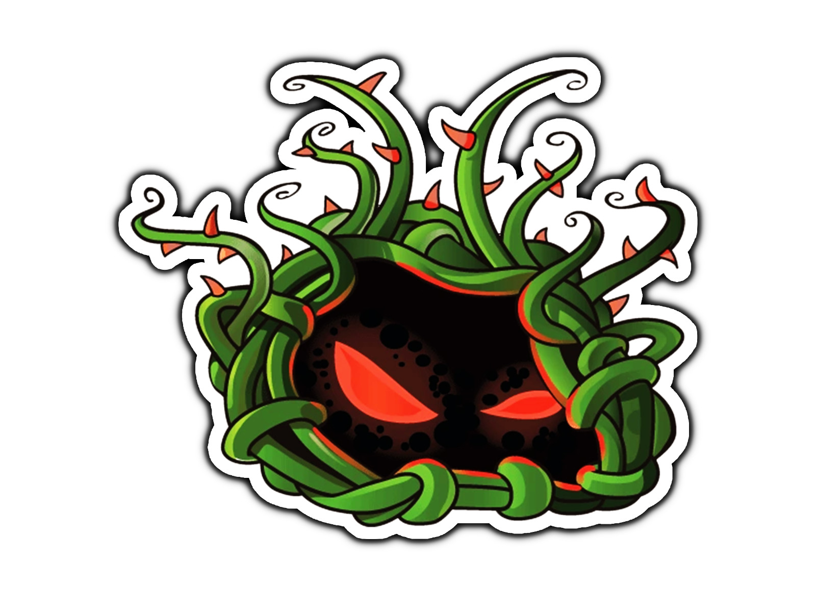 Tangle Kelp Plants Zombies Sticker Waterproof Vinyl Decal Die-Cut Car Laptop