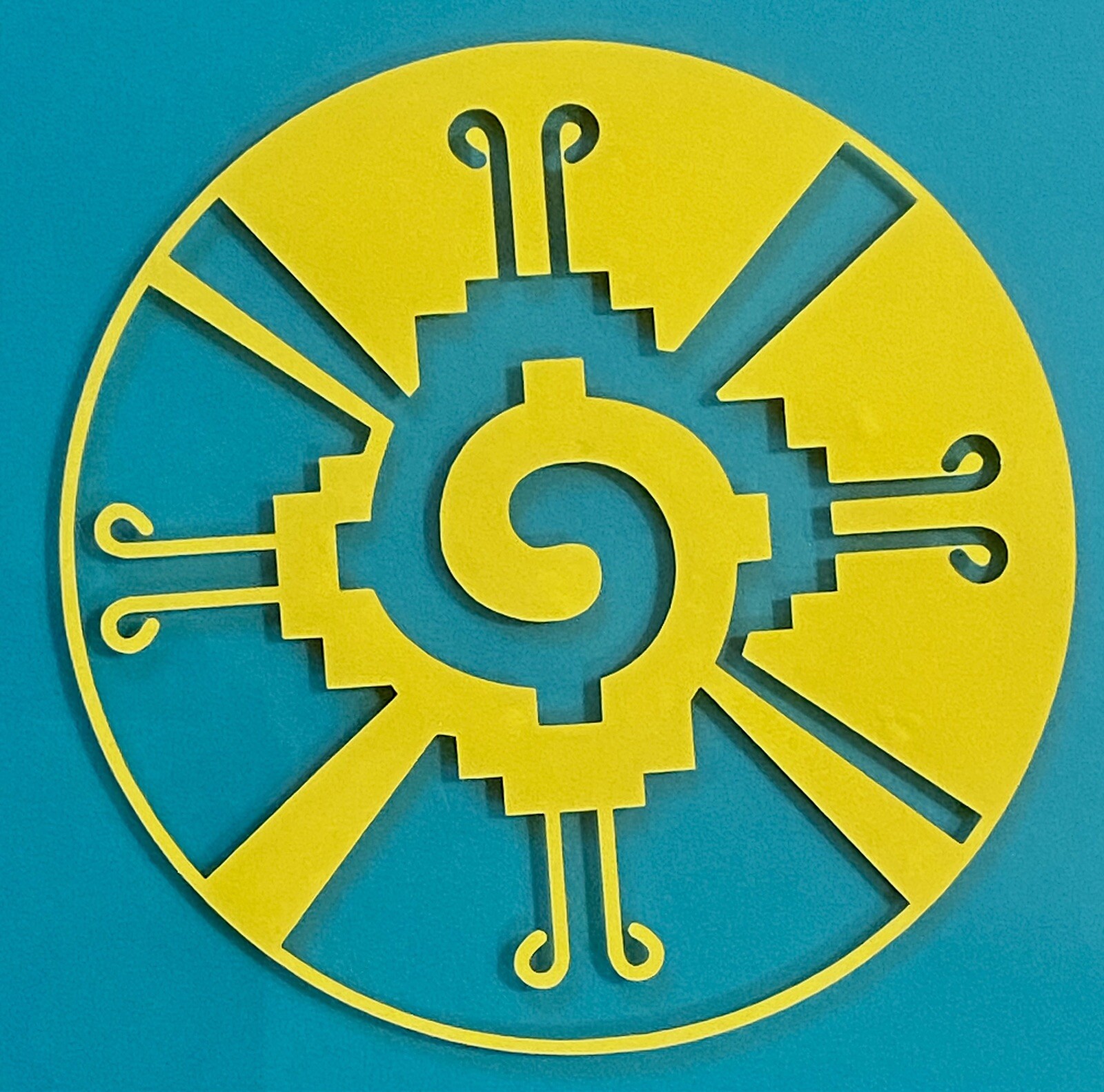 Hunab Ku Sticker, Decal Permanent Vinyl, Mexico, Mayan, Guitar , Desk, laptop