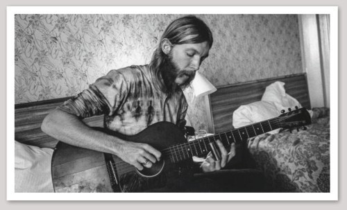 DUANE ALLMAN *NEW* Glossy Rectangle Sticker Measures 5.25" x 3.09"