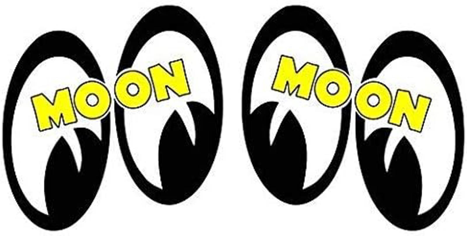 5" Moon Eyes Pair Vinyl Bumper Sticker