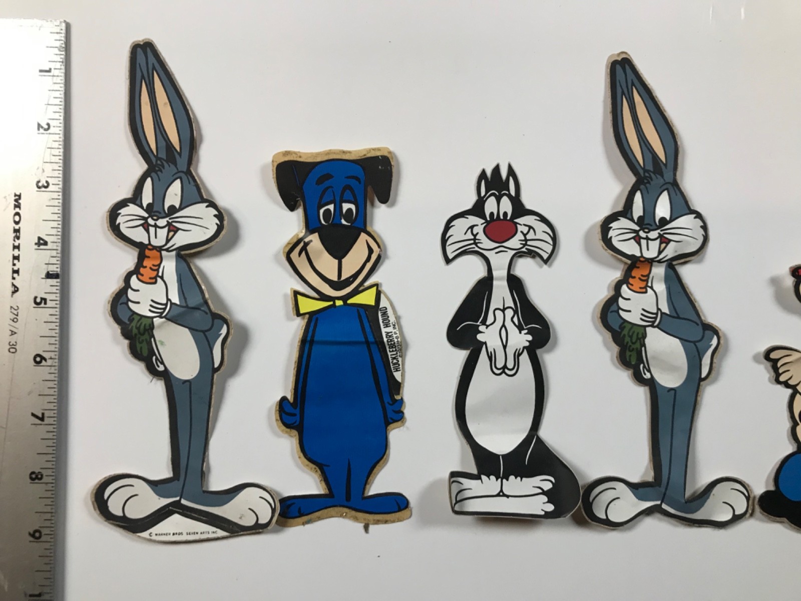 Classic Cartoons Vinyl Stickers 5 retro animation 1970’s Vintage 8”