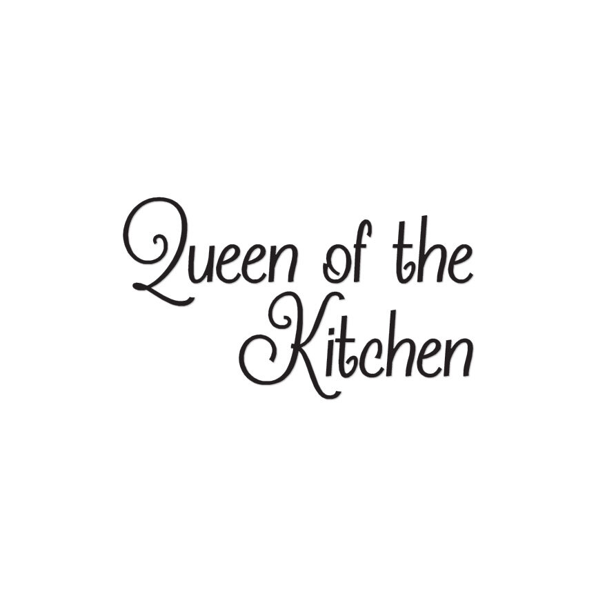 Queen Of The Kitchen – Vinyl Decal Sticker – Multiple Colors & Sizes – ebn3734