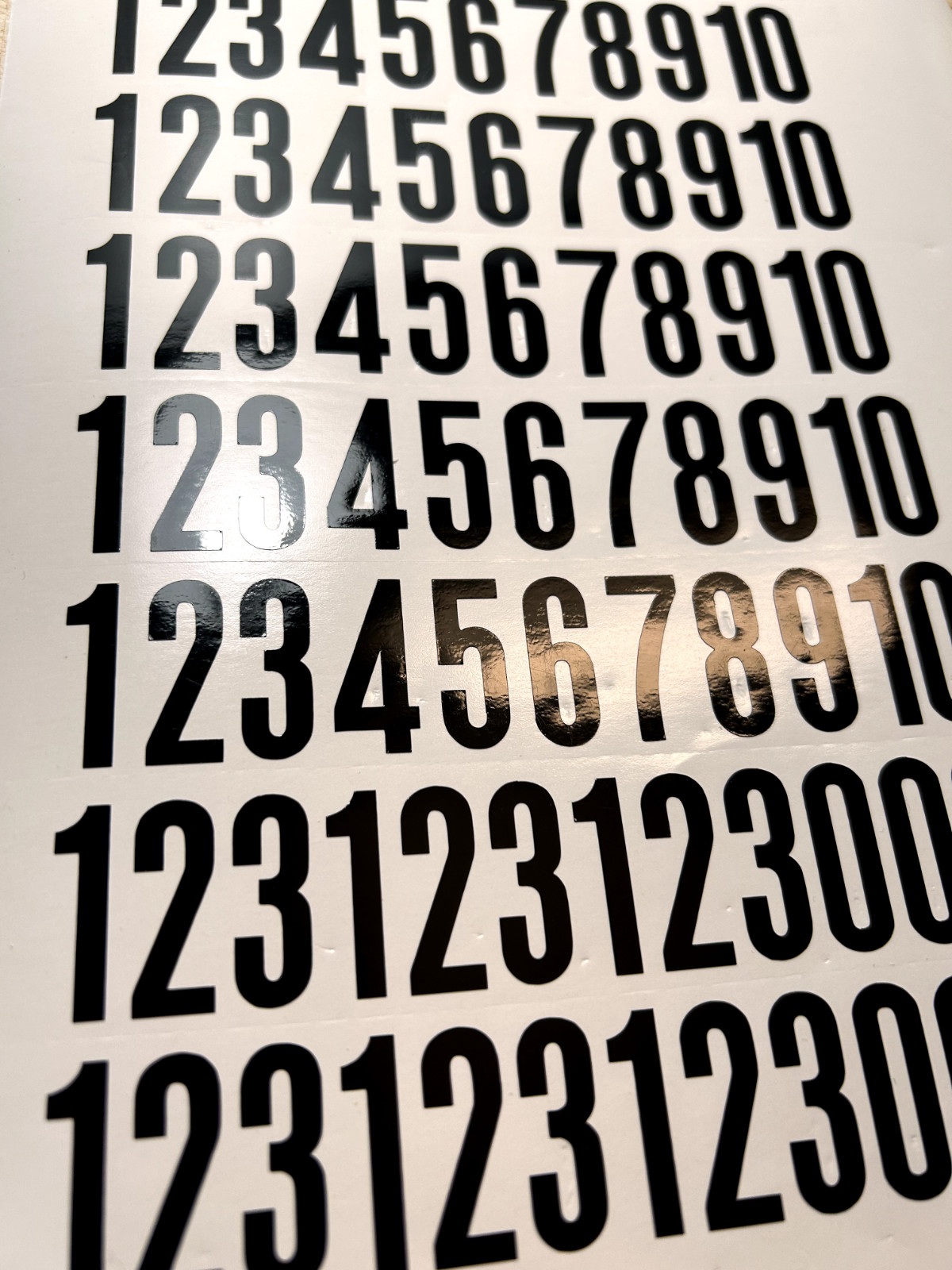 1-10 5x+ Sale Sign Outdoor Vinyl Decal Numbers for Address Mailbox Doors Lockers