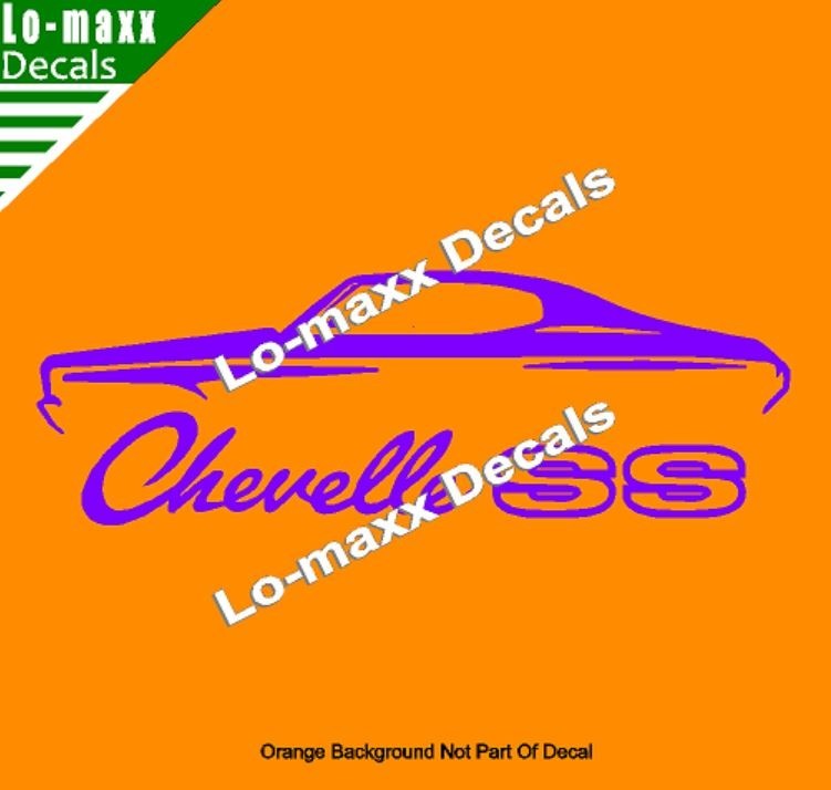 Chevelle SS Vinyl Sticker Muscle Car High Performance Graphic Die Cut Decal