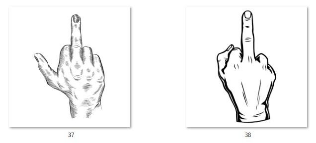 Adult Theme Decals 5"