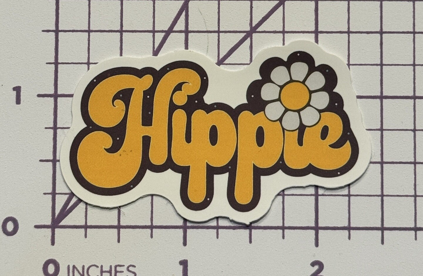 HIPPIE Sunflower Matte Finish- Vinyl Decal Sticker Bomb Peace Love Trippy Travel