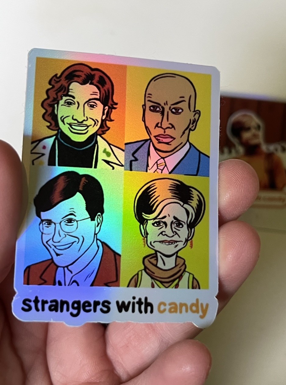 Strangers with Candy Holographic Sticker 3 Pack | Waterproof 2.5 Inch