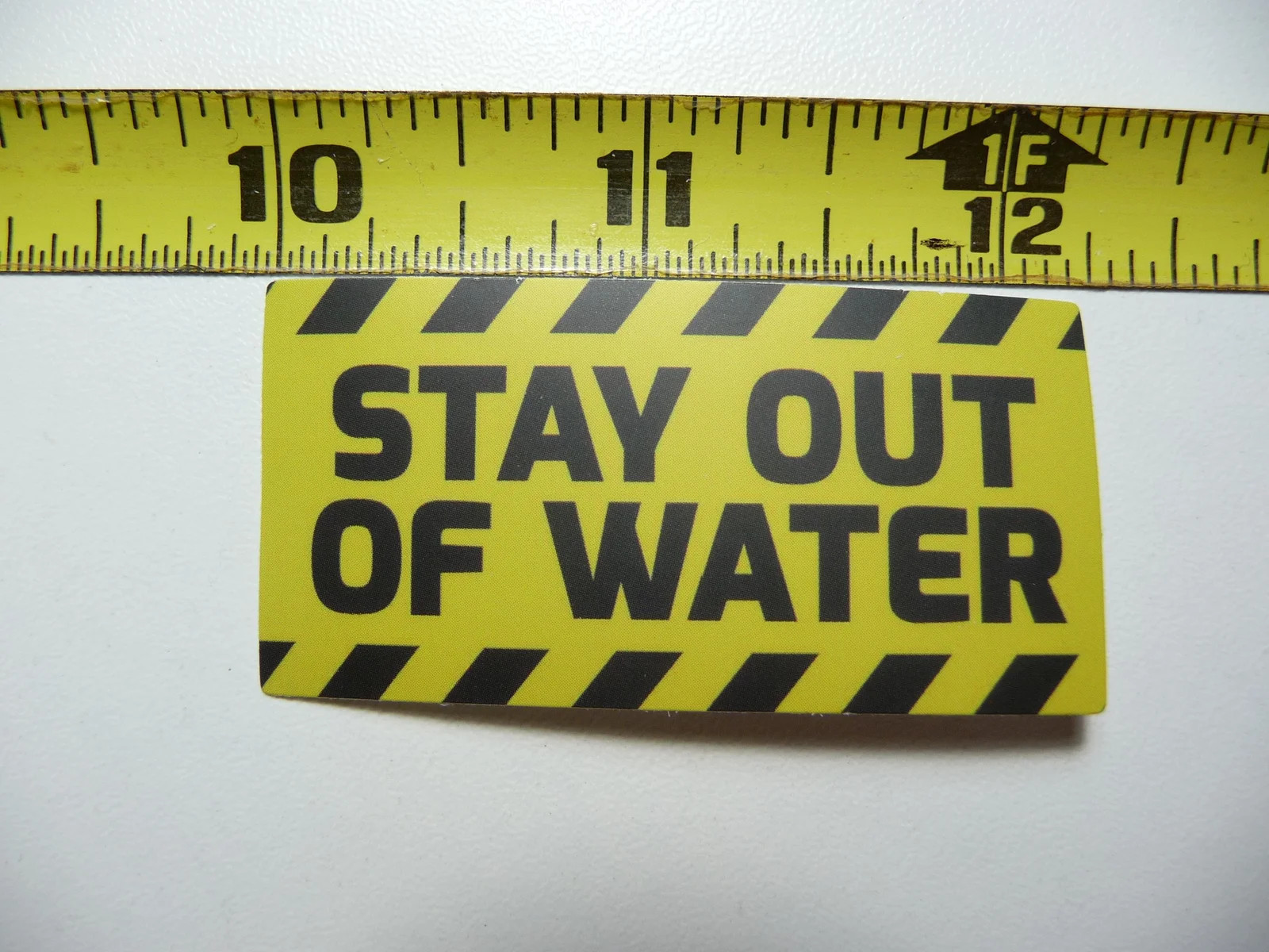 STAY OUT OF WATER DINOSAUR SMALL STICKER DECAL FUNNY FOR WALL DOOR