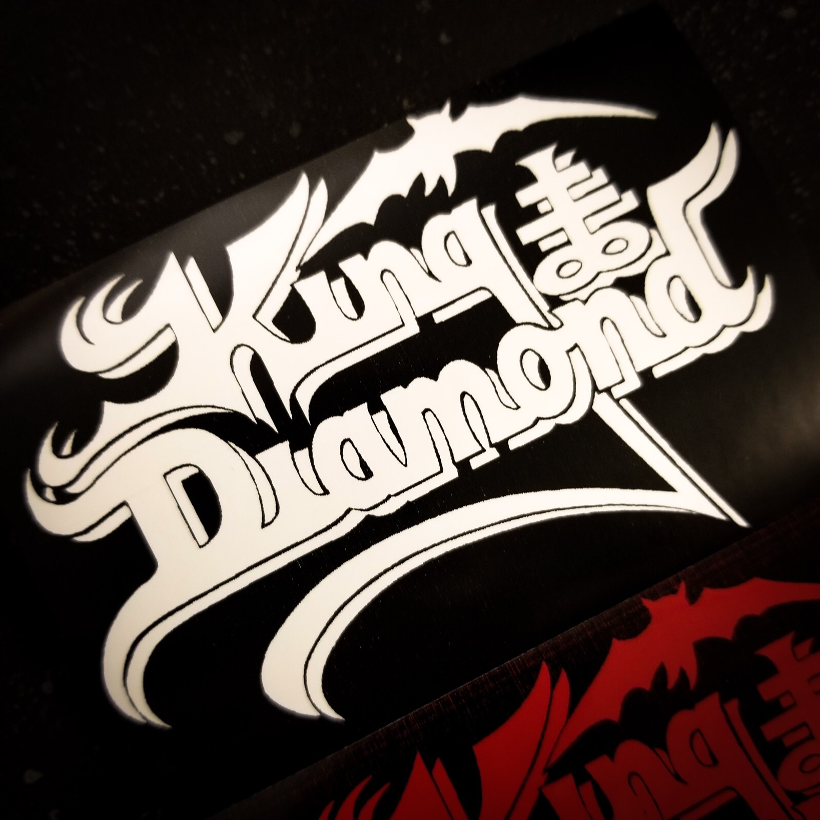 King Diamond 4 x 2" Waterproof Vinyl Sticker Decal [💪 HQ Durability] Metal Goth