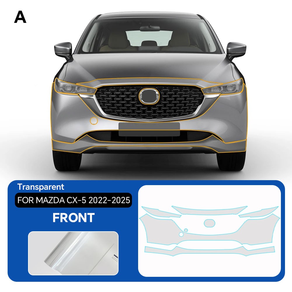 For Mazda CX-5 CX5 2022-2025 Full Car Precut Kit Paint Protection Film Gloss PPF