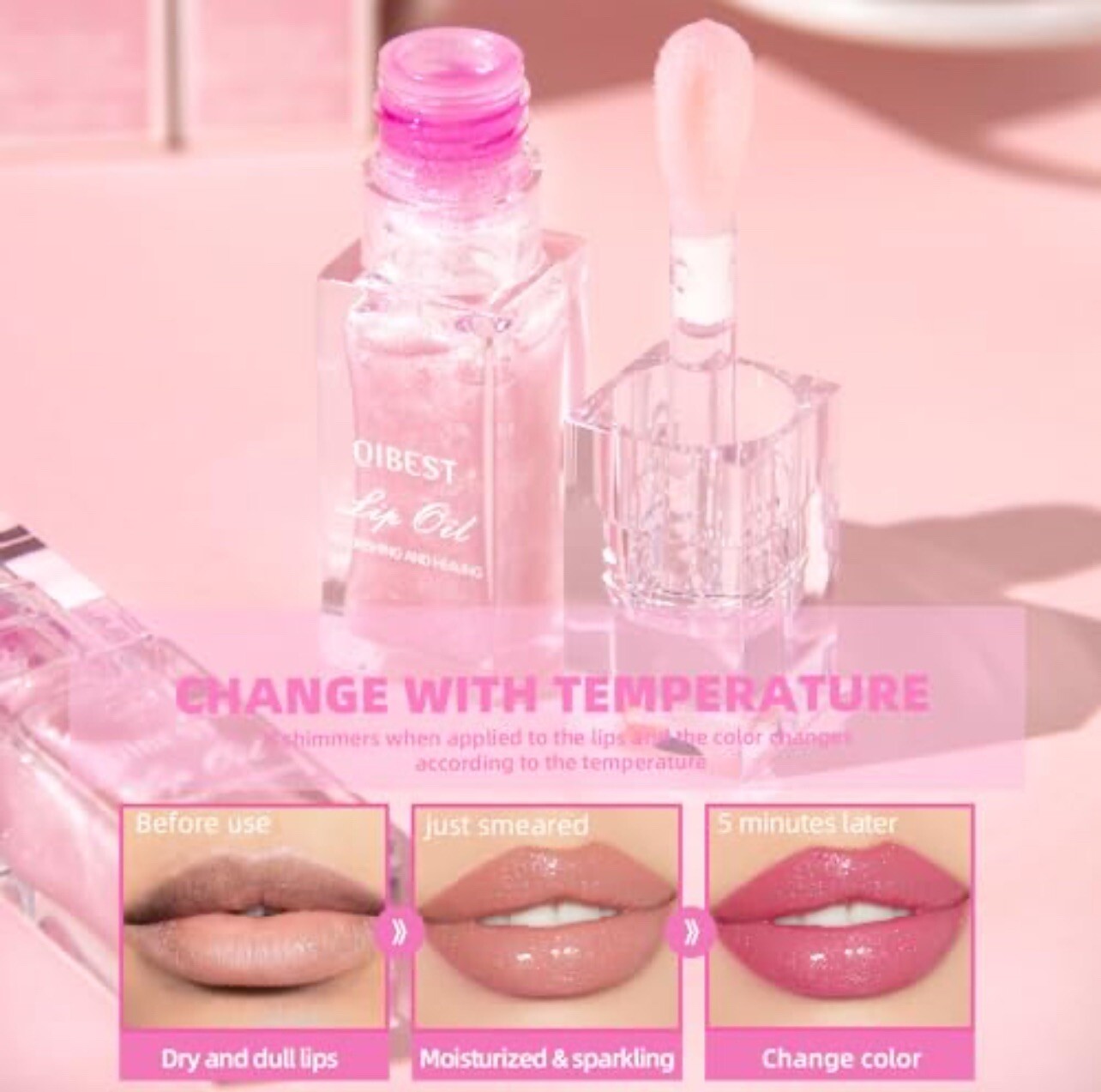 Magic Color Changing Lip Glow Oil, Long Lasting Non-sticky NEW (USA Seller🇺🇸)