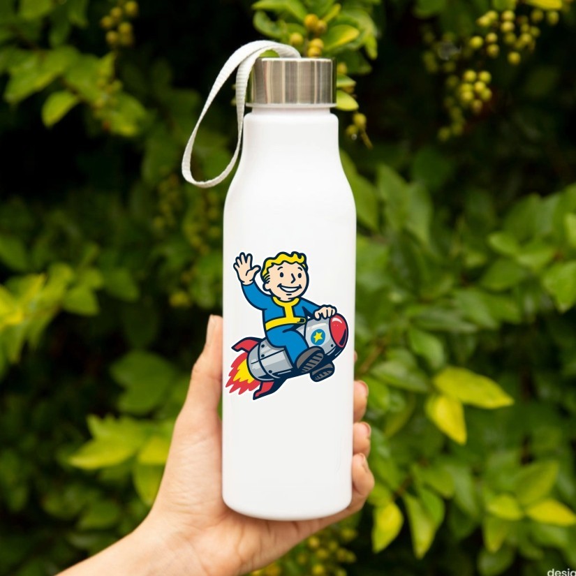 Boy Riding a Bomb Fallout Precision Cut Decal