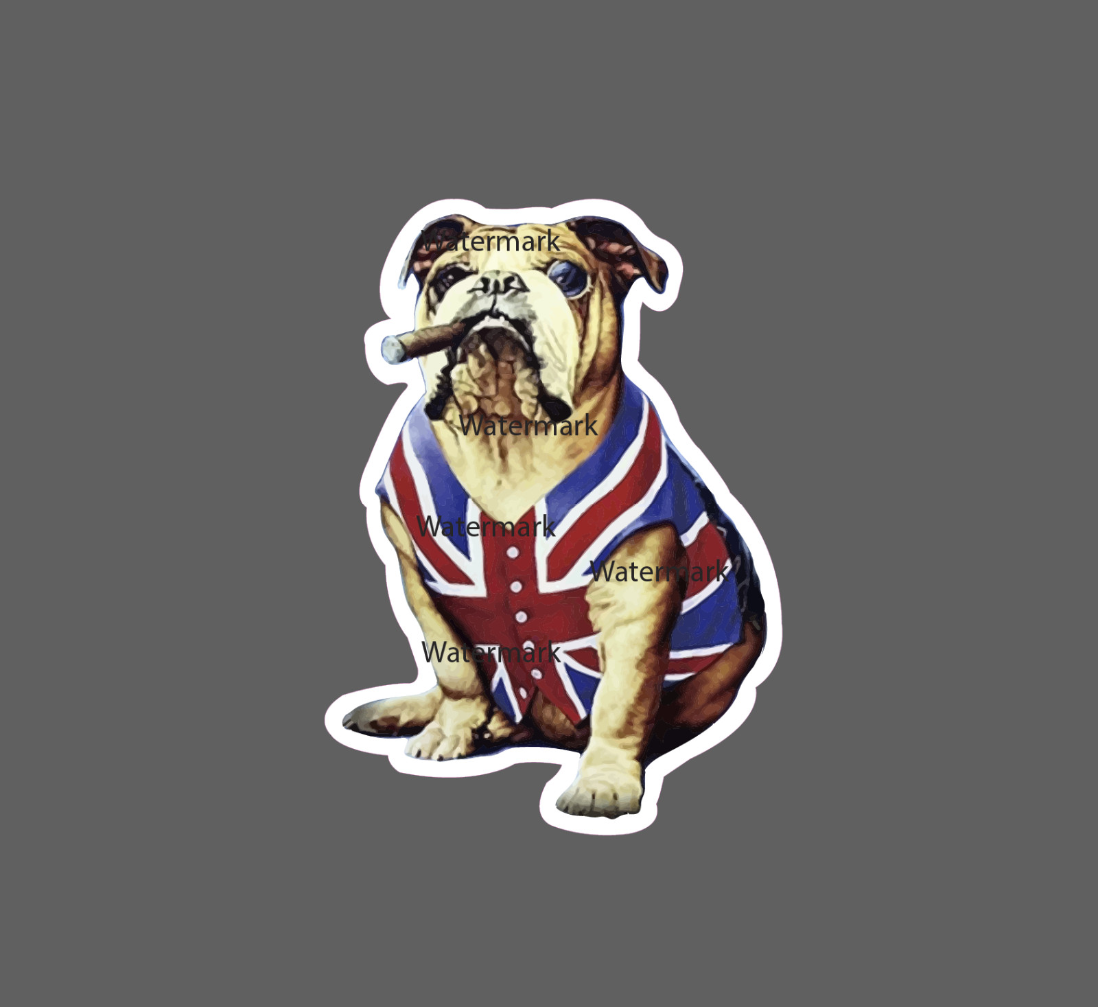 English Bulldog Sticker UK Waterproof NEW – Buy Any 4 For $1.75 EACH Storewide!