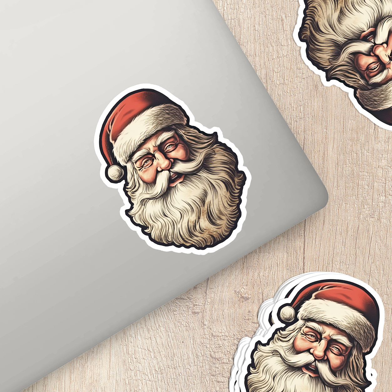 Santa Claus Vinyl Sticker – Bring the Magic of Christmas Anywhere