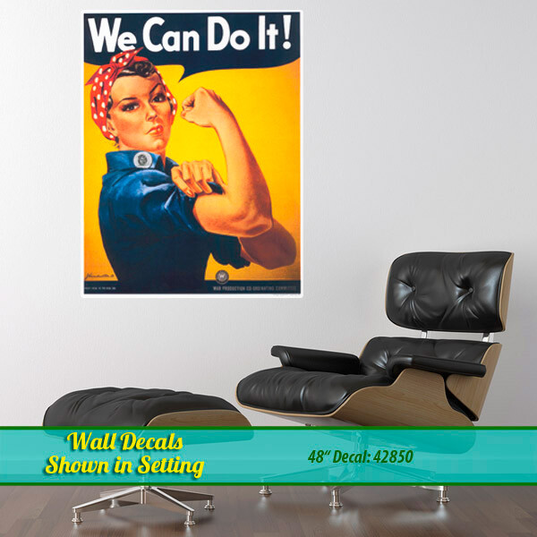 Rosie The Riveter We Can Do It! Wall Decal
