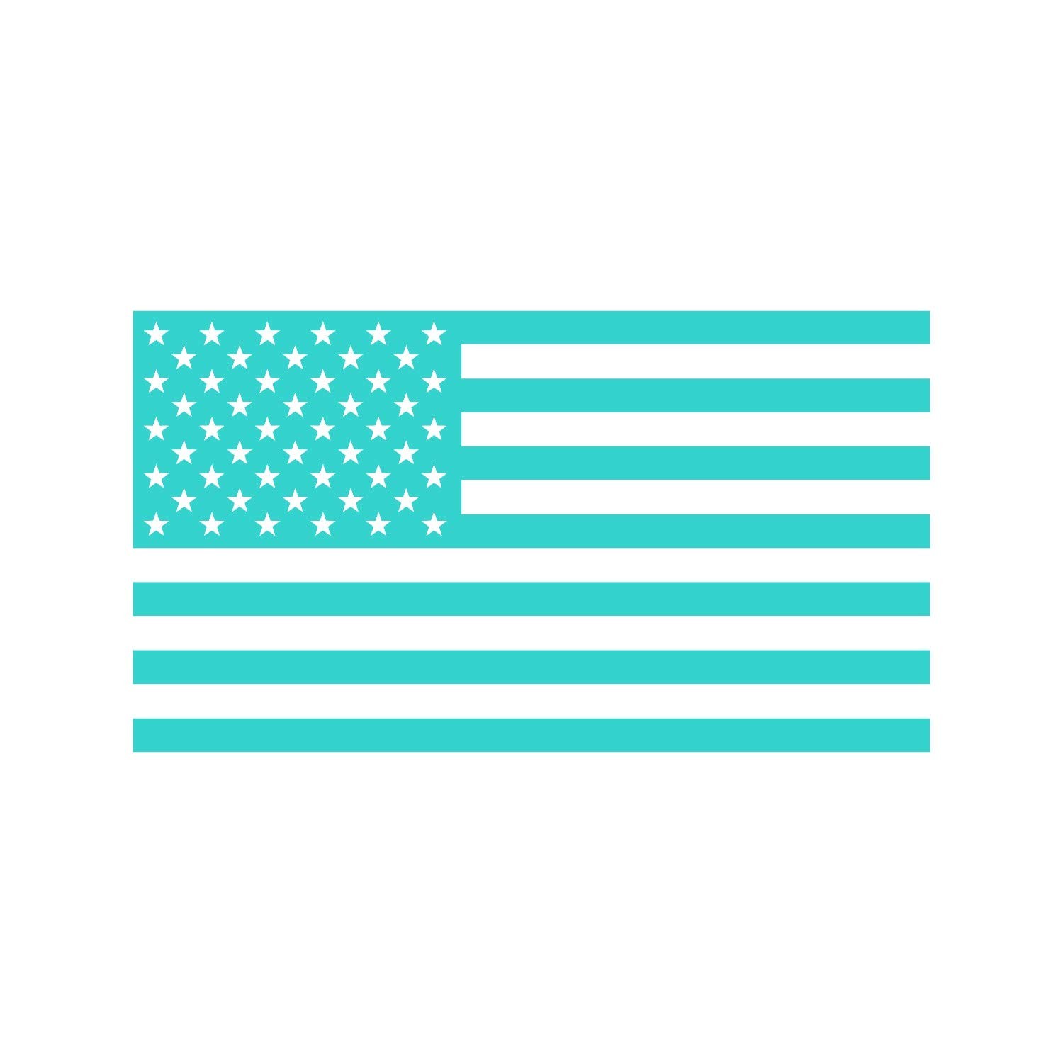 US Flag Vinyl Decal Sticker for Laptop, Car, Truck, Window, Bumper 5in x 2.8in