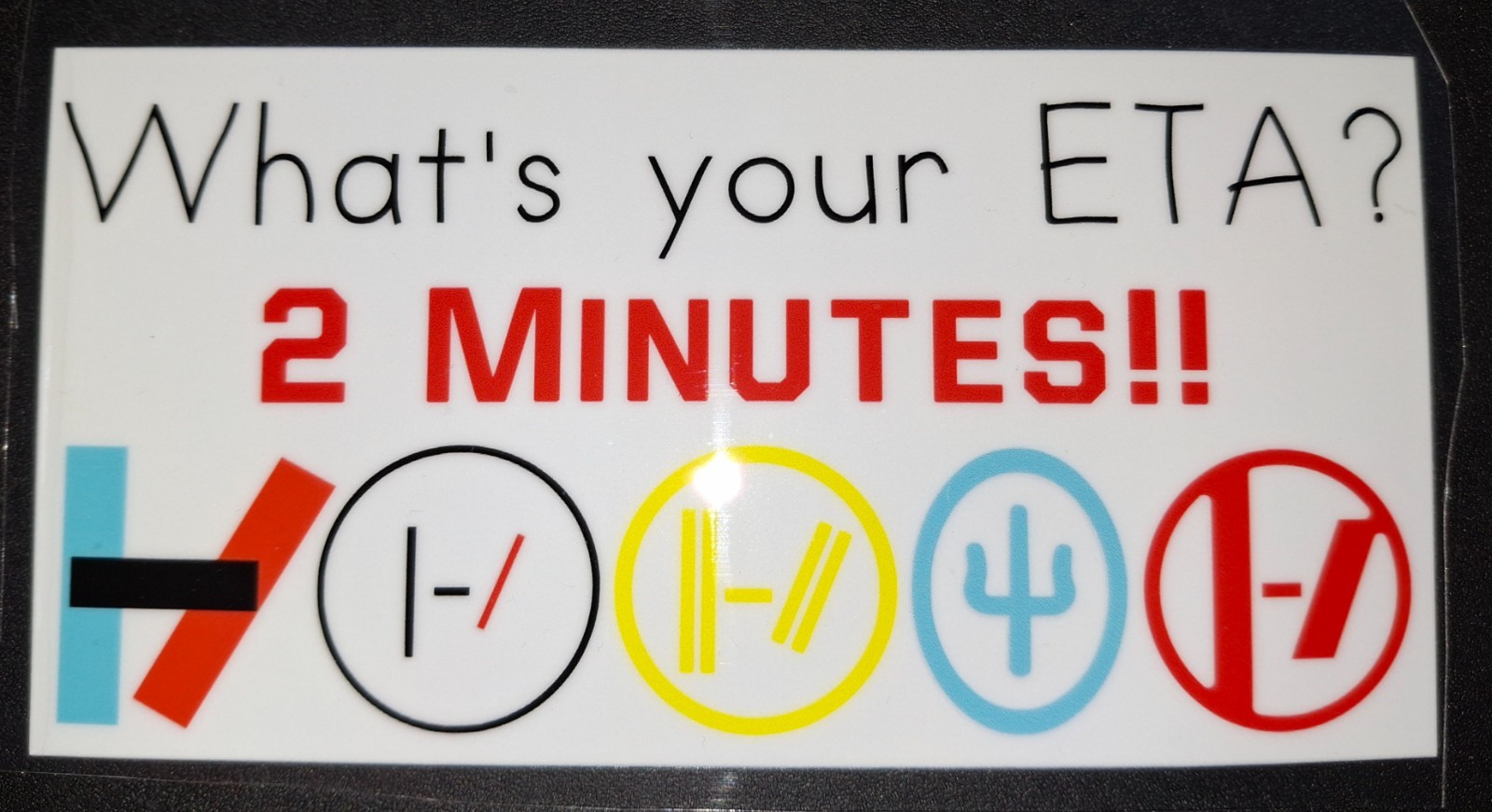 Twenty One Pilots car/bumper Stickers | UV DTF Decal | Waterproof Durable