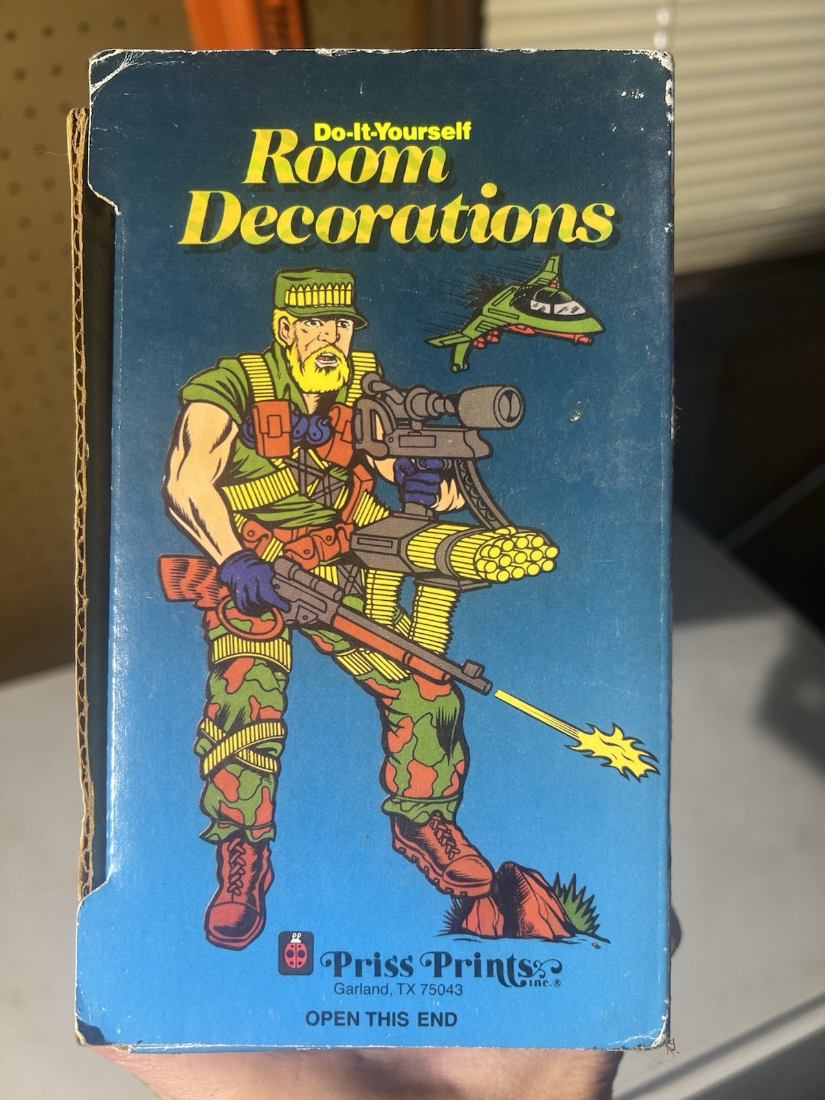 GI JOE 1990 VINTAGE PRISS PRINTS 30 PC BOX SET ROOM REUSABLE DECORATIONS STICKER